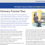 Pulmonary Function Tests - ATS